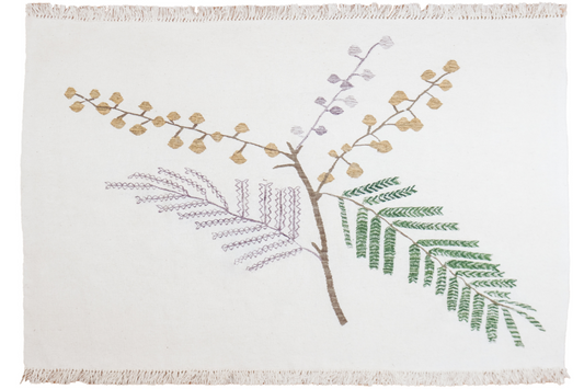 "MİMOZA", Huriser Karababa, El dokuması kilim