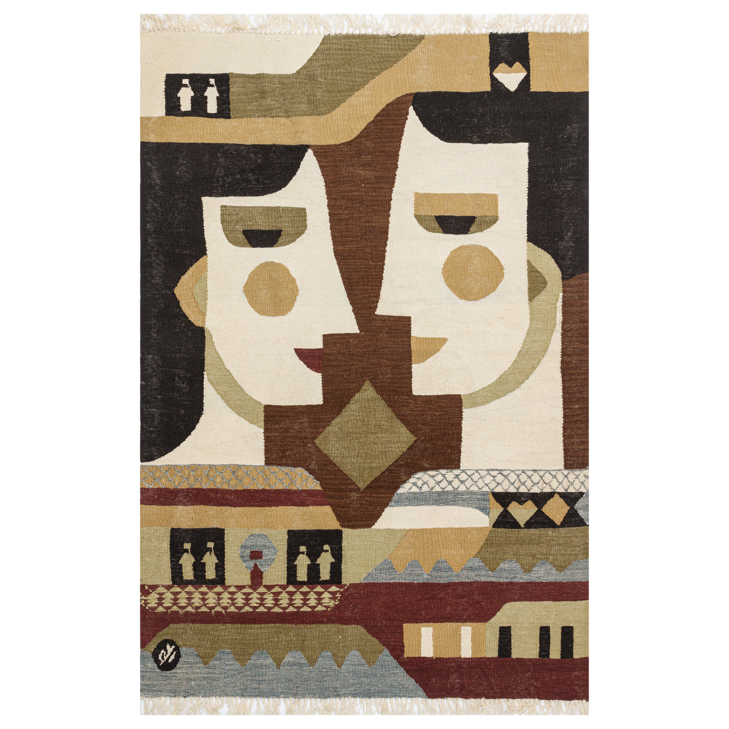 Renk: Bej kilimler